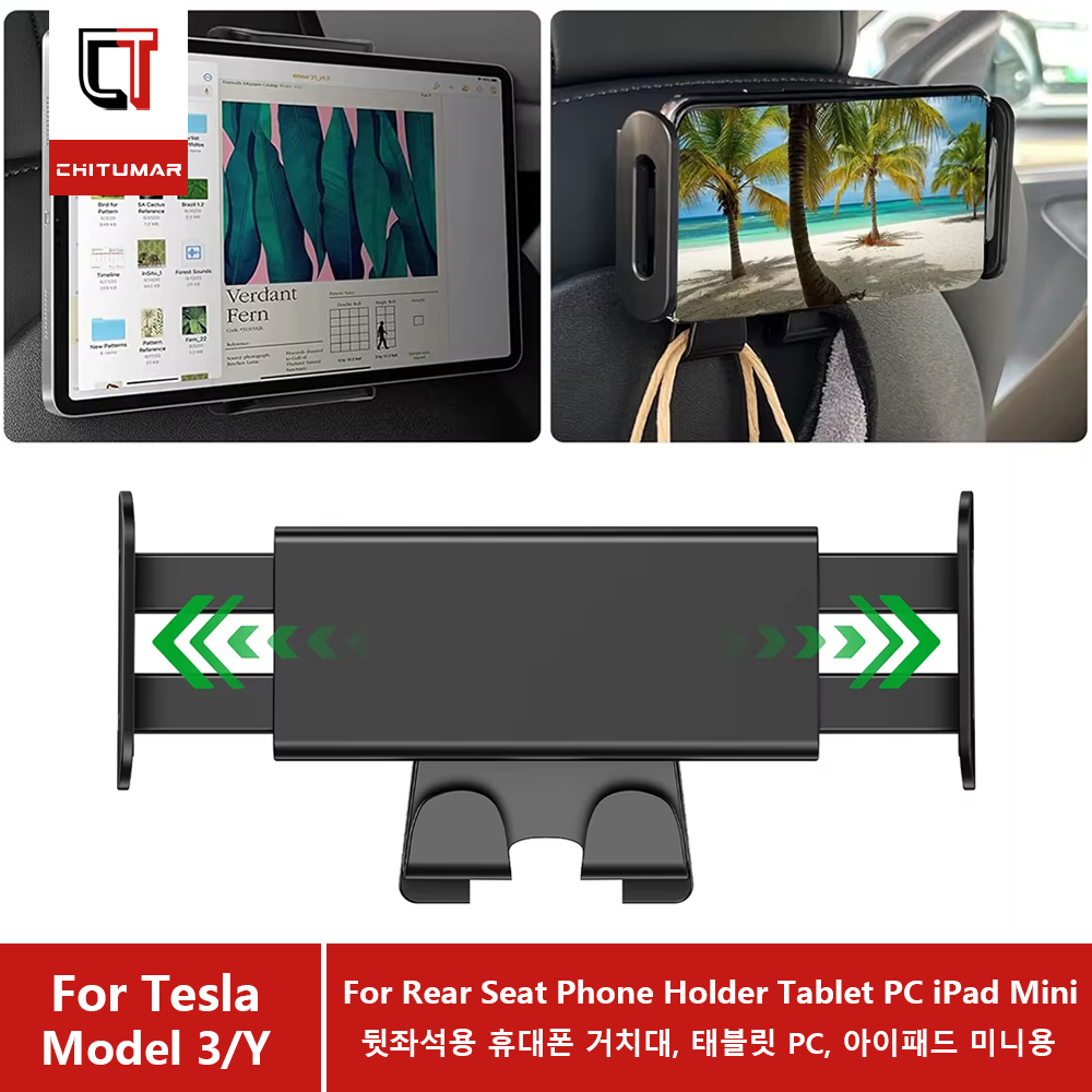 Tesla Tablet Accessories - Supporto per tablet da poggiatesta CT