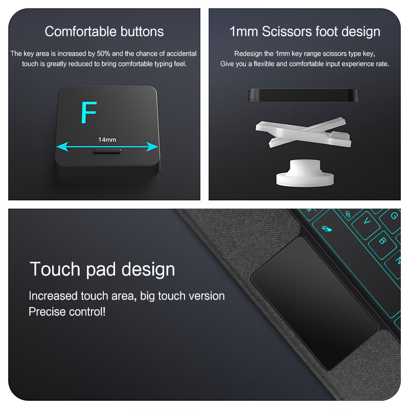 Custodia con tastiera Magic pe - Redmi Tablet Accessories recensione e prezzo