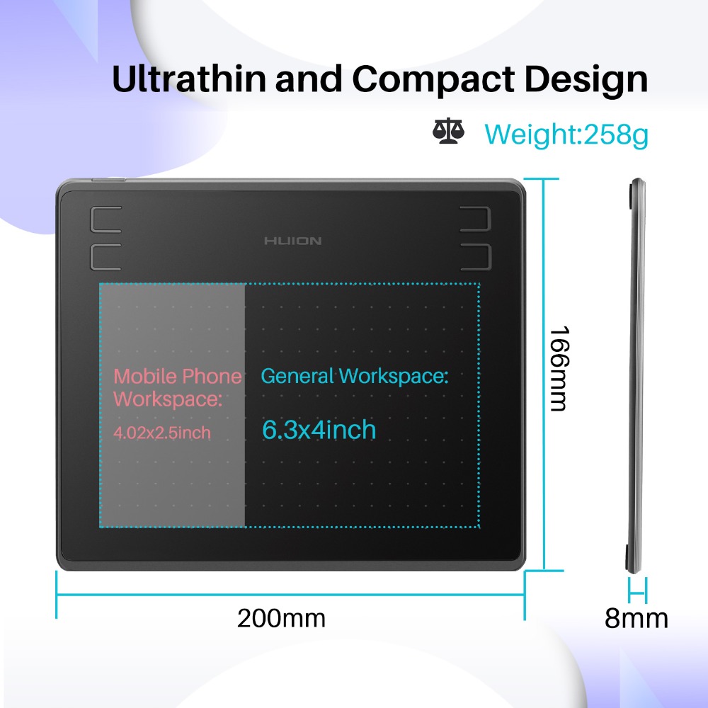 Huion HS64 tavoletta grafica t - Graphic Tablet Accessories recensione e prezzo